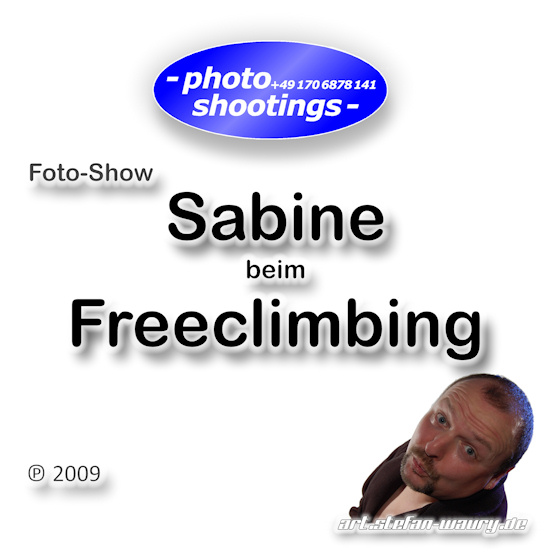 Foto-Show: Sabine beim Freeclimbing